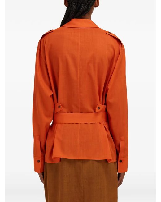 Ferragamo Orange Deconstructed Blazer