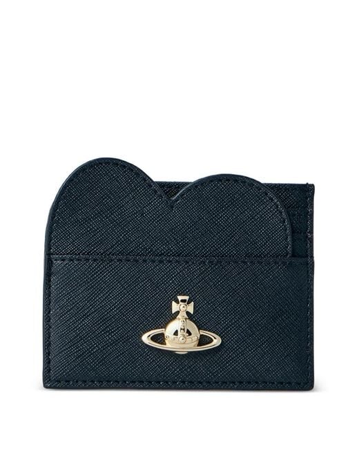 Vivienne Westwood Blue Heart-Motif Card Holder