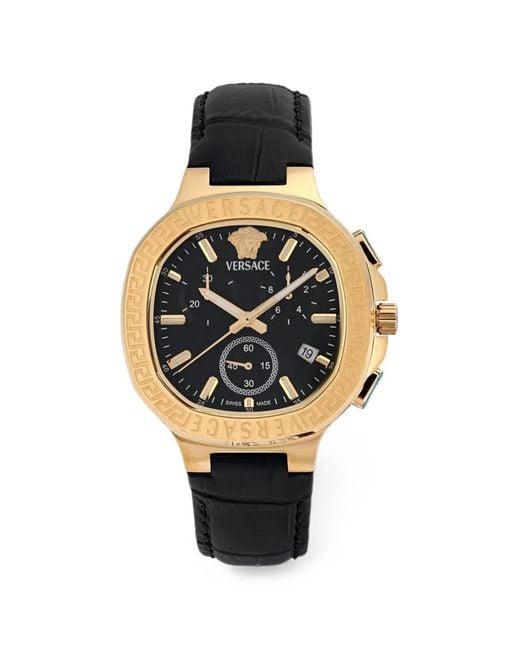 Versace Black Greca 40Mm Watch