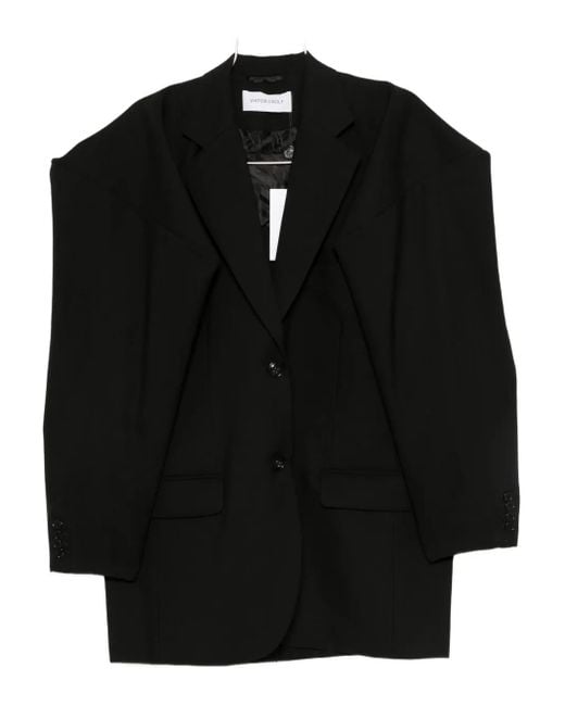 Viktor & Rolf Black Wool Double-Breasted Blazer