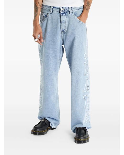Tommy Hilfiger Blue Aiden Embroidered Jeans for men