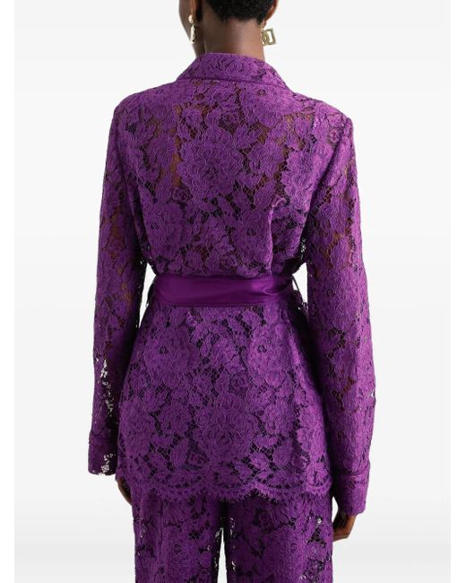 Blazer Vanity Dolce & Gabbana de color Purple