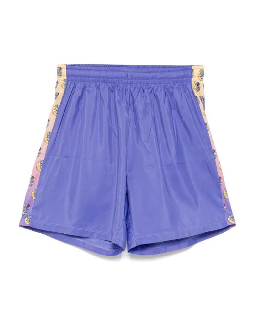 Sky High Farm Blue Striped Shorts for men