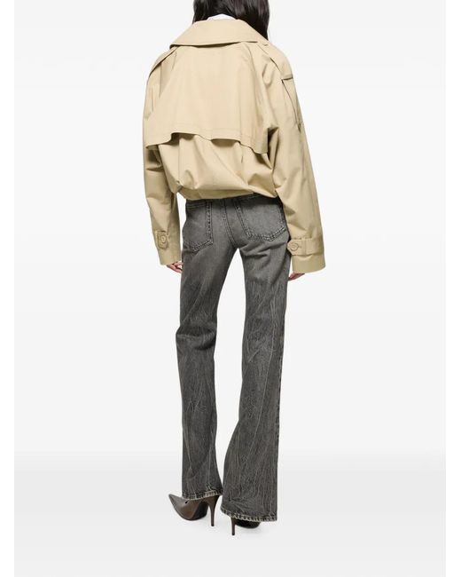 Acne Natural Trench À Coupe Courte