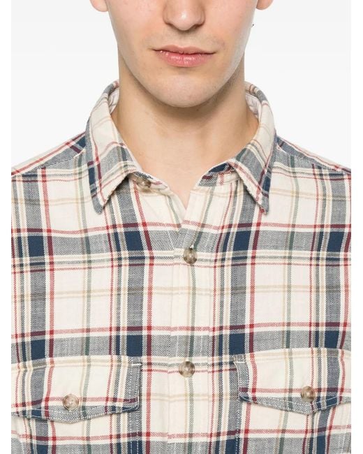 Gant White Chemise Boutonnée À Carreaux Vichy for men