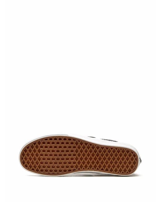 Vans White Classic Slip-On "Shiny Party" Sneakers