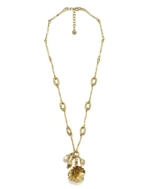 Goossens Metallic Fleur De Pavot Necklace