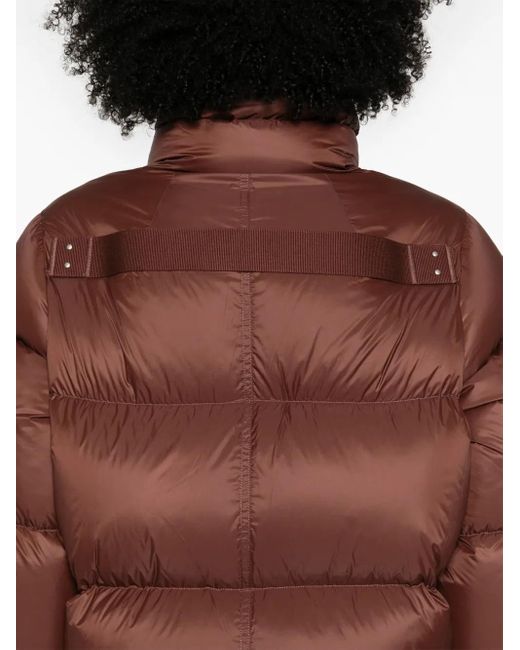 Rick Owens Brown Turtle Padded Jacket