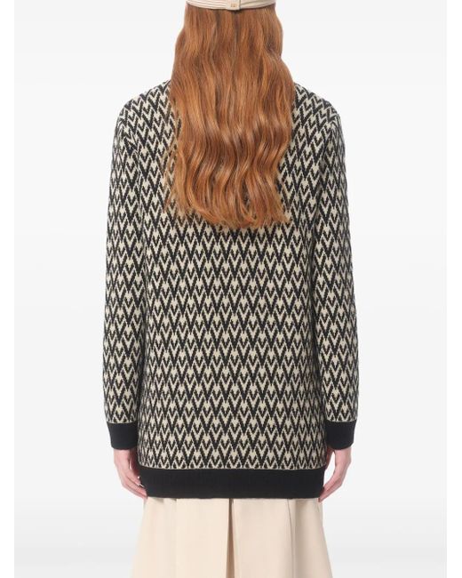 Valentino Garavani Black Toute La V Cardigan
