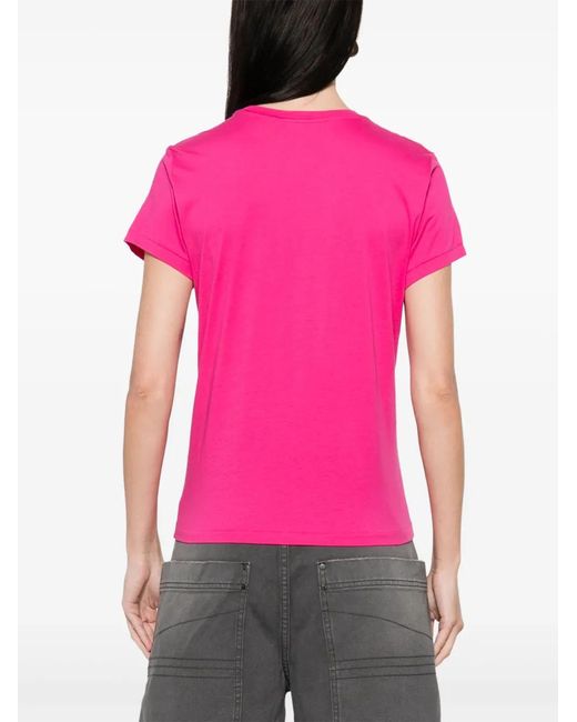 Polo Ralph Lauren Pink Crewneck Cotton T-Shirt