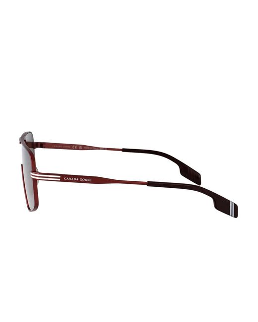 Canada Goose Brown Shield-Frame Gradient Sunglasses for men