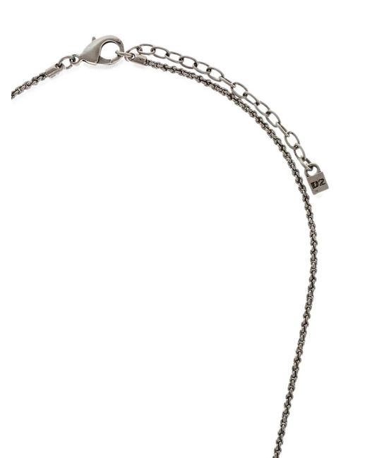DSquared² White Eye Charm Necklace