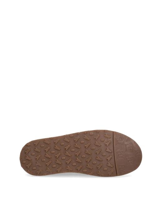 Fly London Brown Moc-Toe Boat Shoes for men