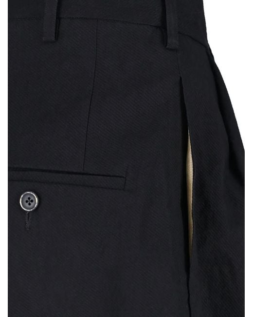 Uma Wang Black Pleated Trousers