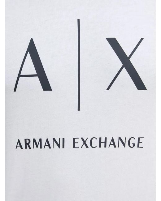 ARMANI EXCHANGE Black Logo-Print Long-Sleeve T-Shirt for men