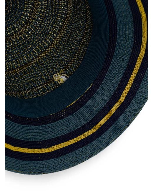 Kangol Green Resort Stripe Lahinch Bucket Hat
