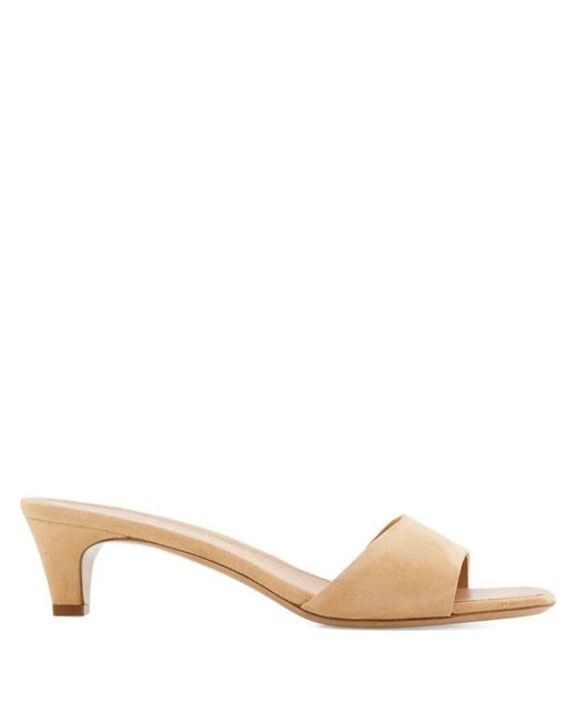 Ferragamo Natural 40Mm Toe Strap Heeled Sandals
