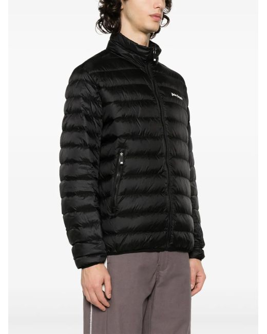 Palm Angels Black Logo 100 Gr Down Jacket for men