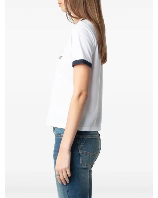 Zadig & Voltaire White Woos Devil T-Shirt