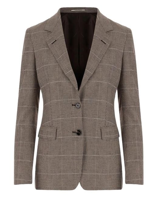 Tagliatore Blazer Met Enkele Rij Knopen in het Brown