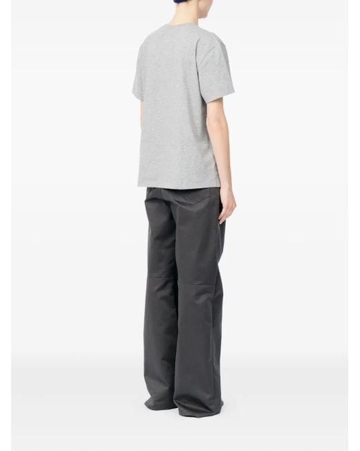 MM6 by Maison Margiela Gray Roundneck Appliqué Sweatshirt