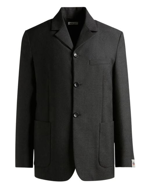 Bally Blazer Met Enkele Rij Knopen in het Black voor heren