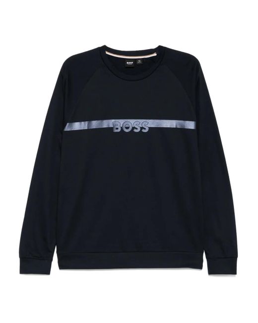 Boss Pullover Mit Logo-Print in Black für Herren