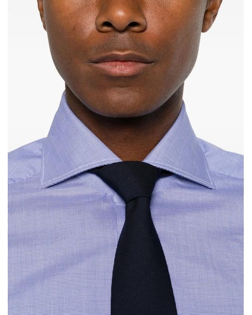 Kiton Button-Up Overhemd in het Purple voor heren