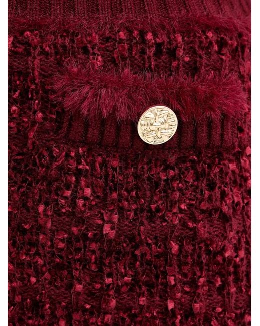 Guess Textured Button Mini Skirt