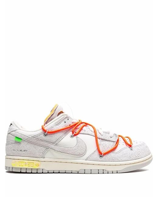 NIKE X OFF-WHITE Multicolor Dunk Low "Lot 11" Sneakers