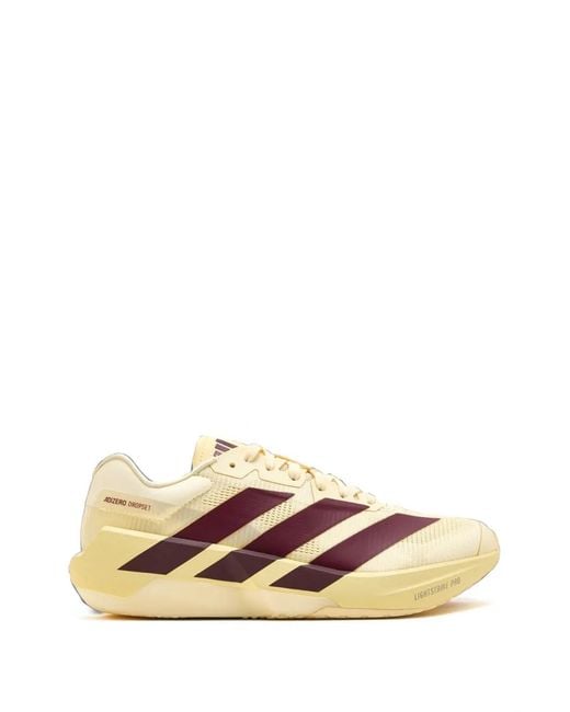 Adidas Natural Adizero Dropset Pro Lace-Up Sneakers