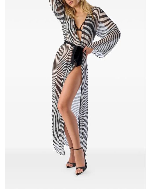 Maison Close Gray Fever Beach Cover-Up