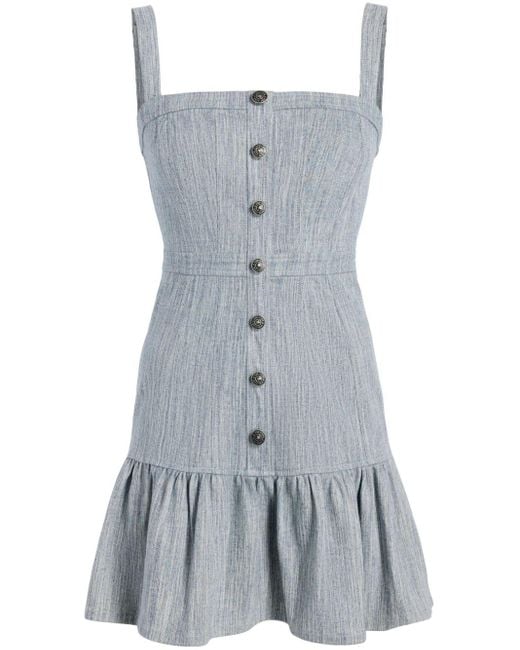 Cinq À Sept Mina Mini-jurk Met Mélange-effect in het Gray