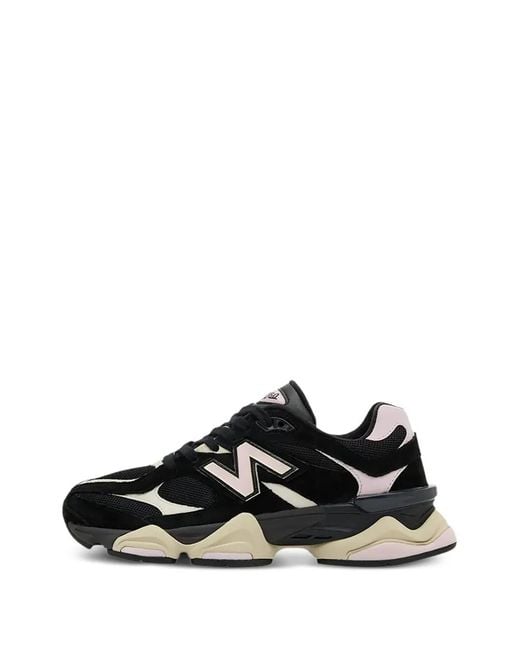 New Balance Black Baskets 9060 À Empiècements for men