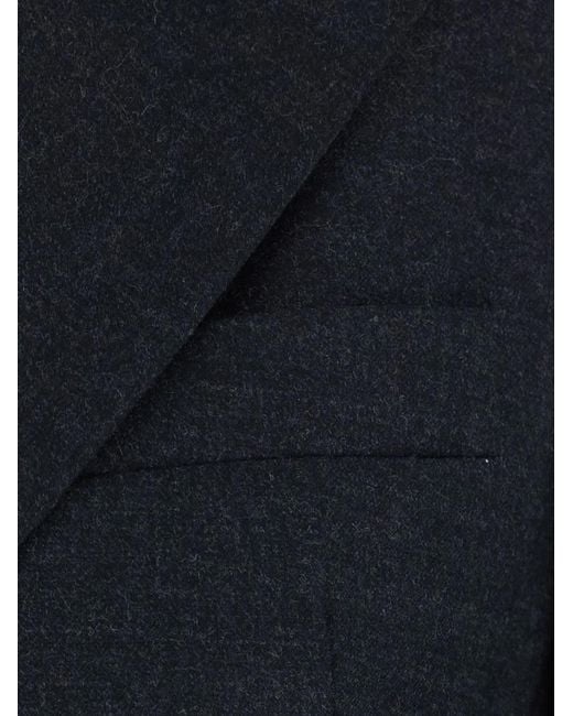 Tela Black Giacca Florence Double-Breasted Wool Jacket