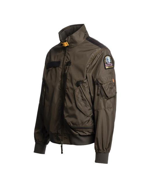Parajumpers Brown Zip-Up Multi-Pocket Jacket for men