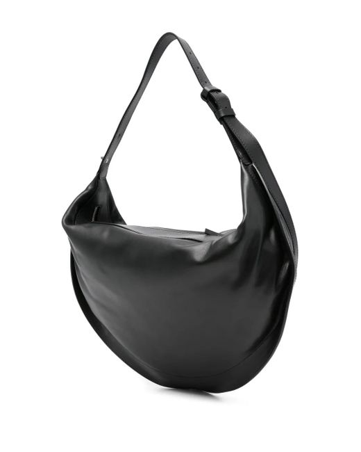 FEDERICO CINA Black Tortellino Leather Shoulder Bag