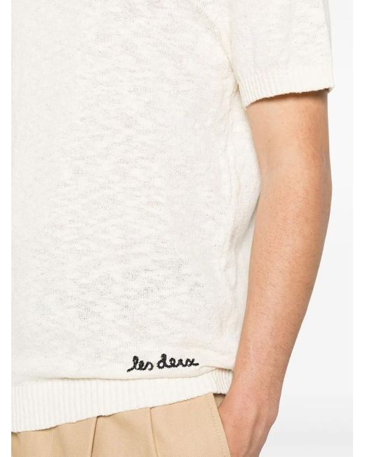 Les Deux White Brad Polo Shirt for men