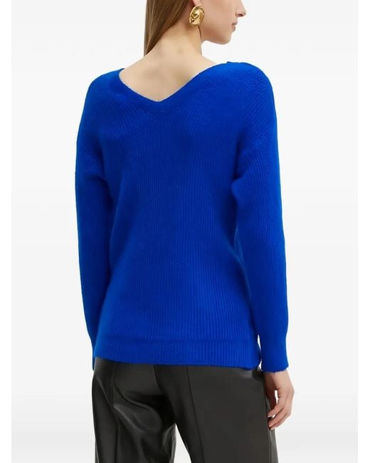 Morgan Blue V-Neck Sweater