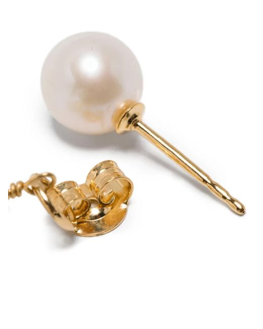 Completedworks White Ohrringe Mit Perlen