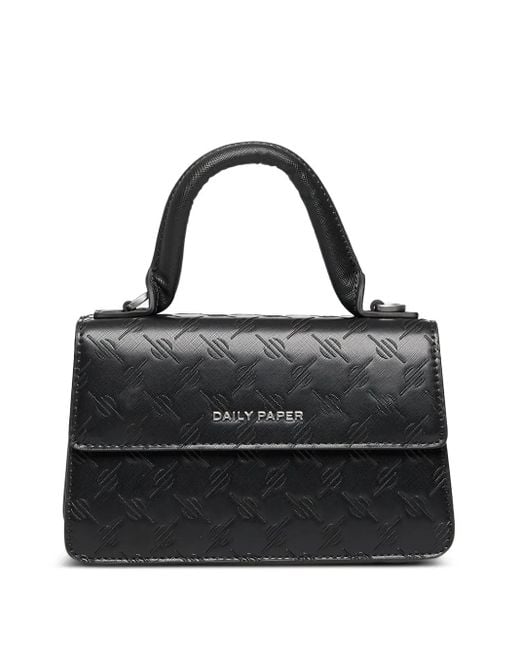 Daily Paper Black Mini Meru Tote Bag