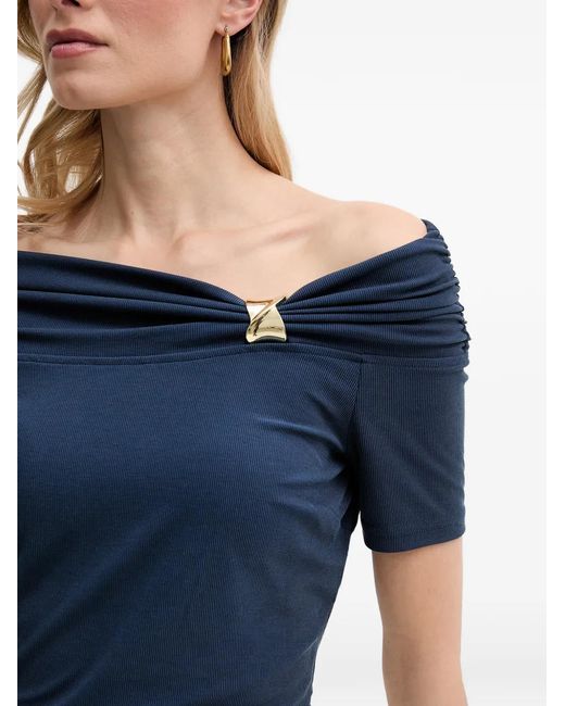 Guess Off-Shoulder Top in het Blue