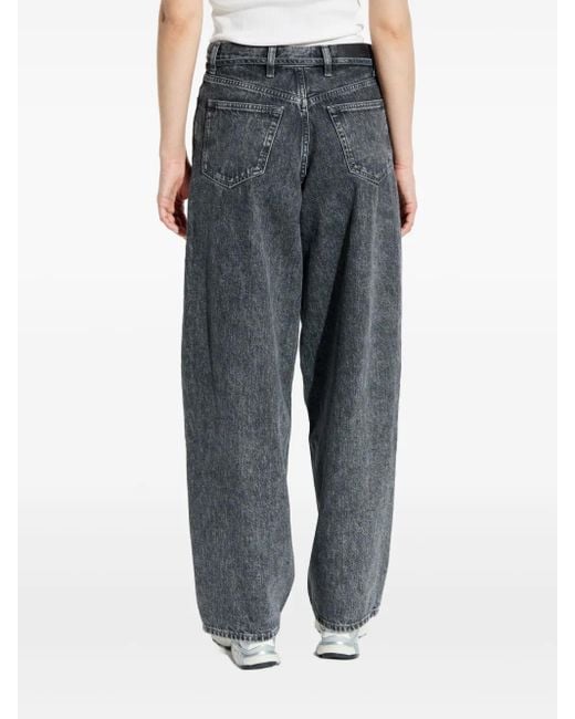 Samsøe & Samsøe Gray Logo-Patch Jeans