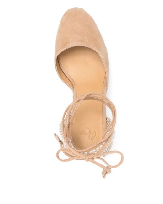 Espadrilles Carina Con Tacco 95Mm di Castaner in Natural