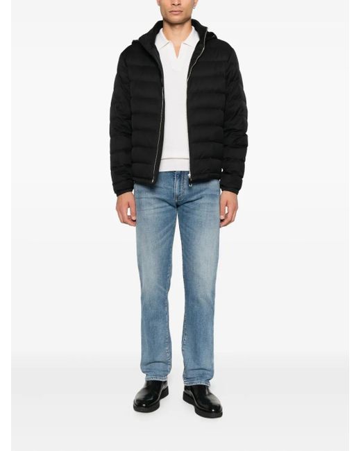 Zegna Black Zip-Fastening Jacket for men