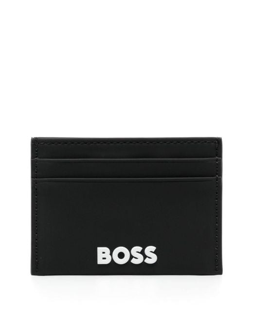 Boss Kartenetui mit Logo-Prägung in Black für Herren