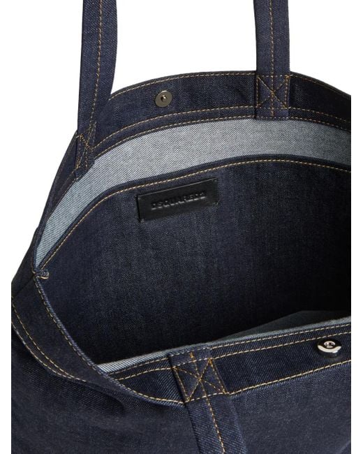 DSquared² Blue Icon Tote Bag for men