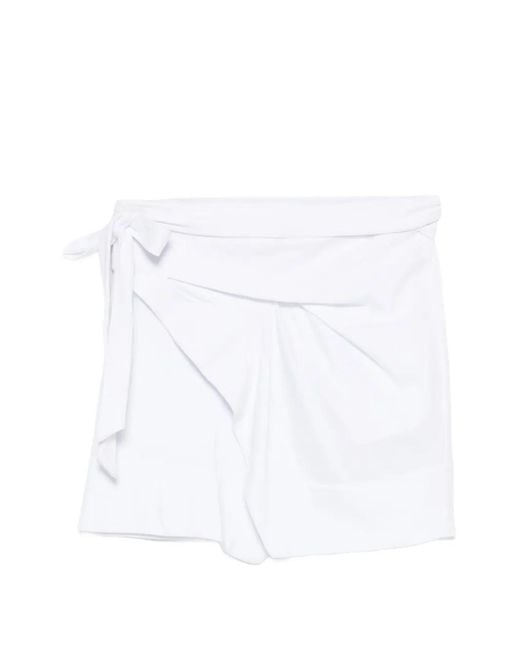 Isabel Marant White Wrap Miniskirt