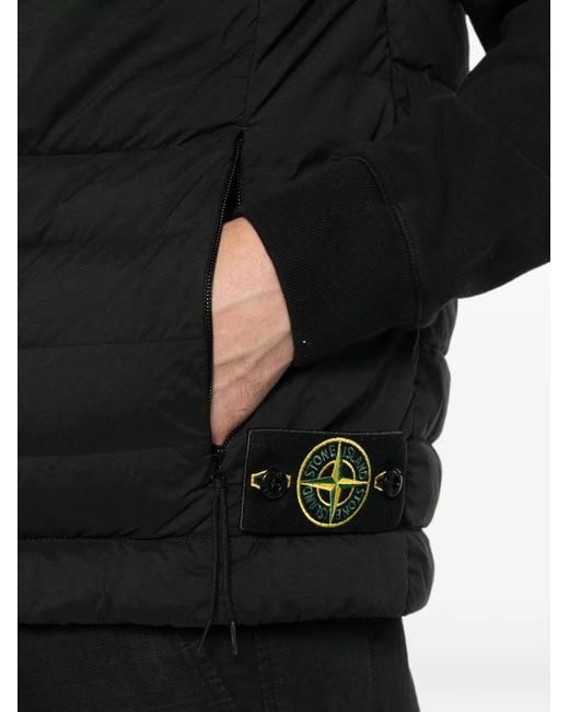 Stone Island Black Logo-Patch Gilet for men