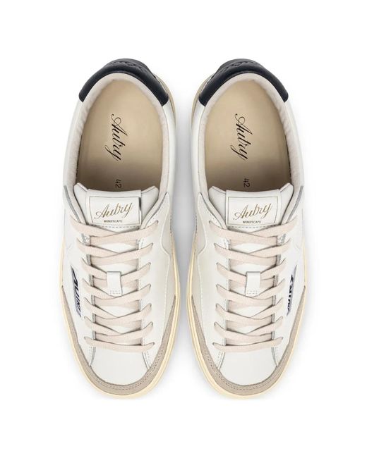 Autry White Windscape Logo-Detail Sneakers for men